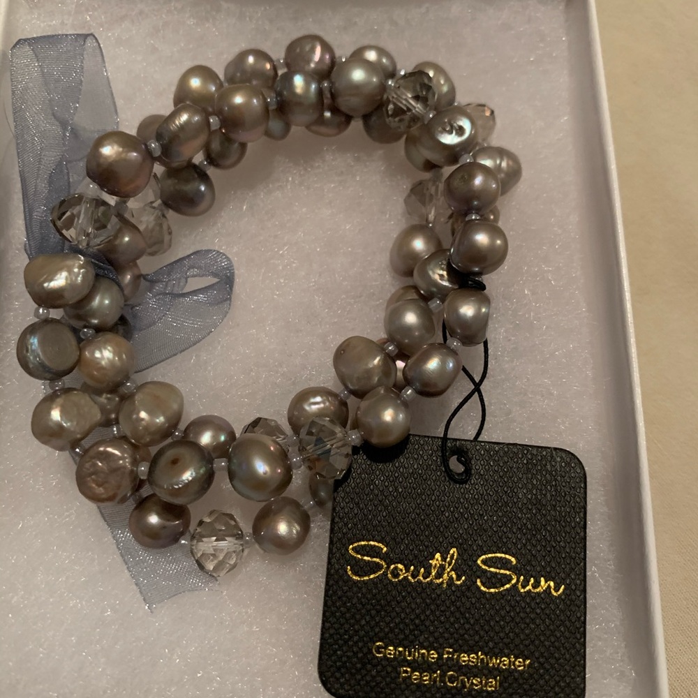 New With Tags South Sun fresh water pearl crystal